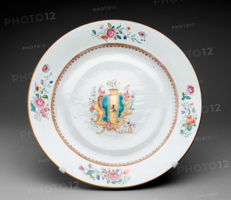 Charger with the Arms of O'Hara, Jingdezhen, 1763. Creator: Jingdezhen Porcelain.