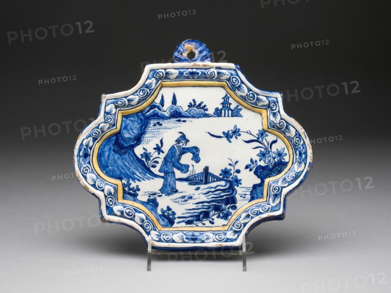 Plaque, Delft, c. 1730. Creator: Delftware.