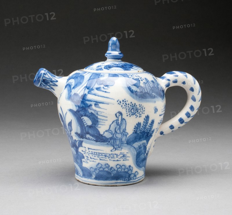 Wine Pot, , c. 1670-c. 1680. Creator: Delftware.