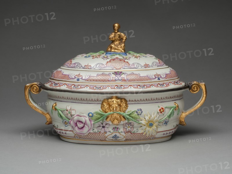 Oval Tureen, Vienna, 1730/35. Creator: Du Paquier Porcelain Manufactory.