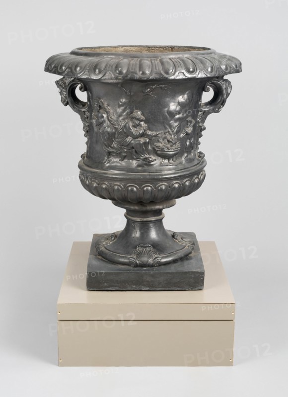 Garden Urn Emblematic of Winter, England, Mid to late 18th century. Creator: Unknown.