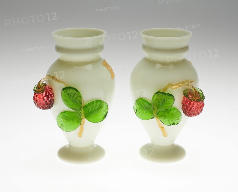 Pair of Vases, England, c. 1850/60. Creator: Unknown.