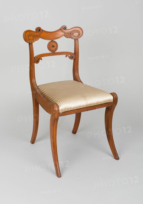 Side Chair (one of two), England, c. 1820. Creator: Unknown.