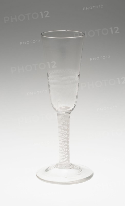 Toasting Ale Glass, England, c. 1760. Creator: Unknown.