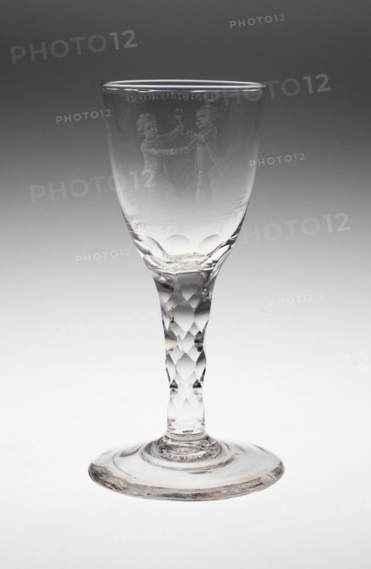 Wine Glass, England, c. 1760/80. Creator: Unknown.