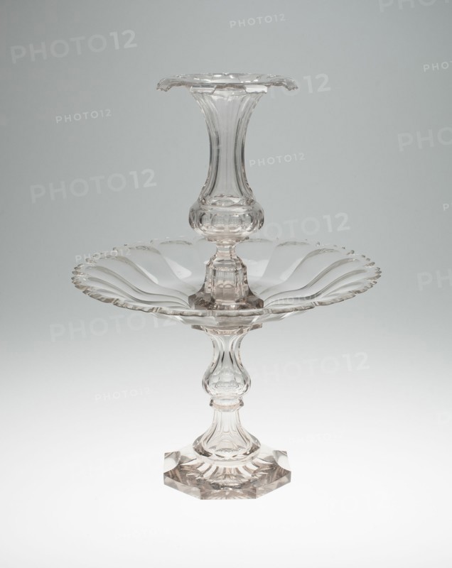 Three-Part Garniture, Bristol, c. 1850. Creator: Unknown.