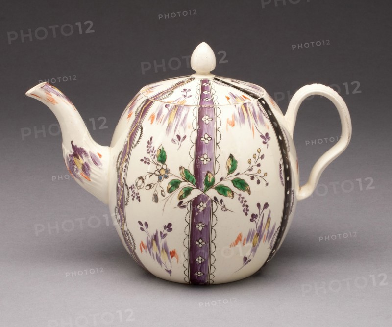 Teapot, Leeds, c. 1770. Creator: Unknown.