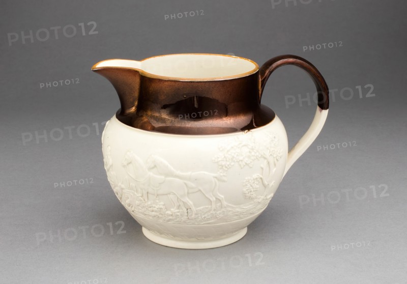 Pitcher, Staffordshire, c. 1830. Creator: Staffordshire Potteries.