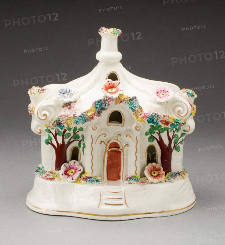 Incense Burner, Staffordshire, c. 1830. Creator: Staffordshire Potteries.