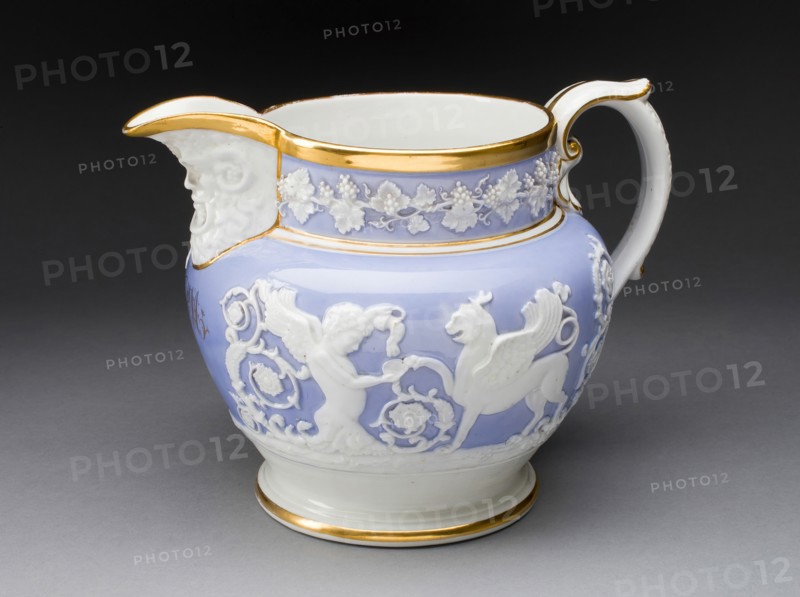 Pitcher, Staffordshire, c. 1840. Creator: Staffordshire Potteries.