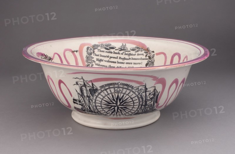 Basin, Staffordshire, 1820/50. Creator: Staffordshire Potteries.
