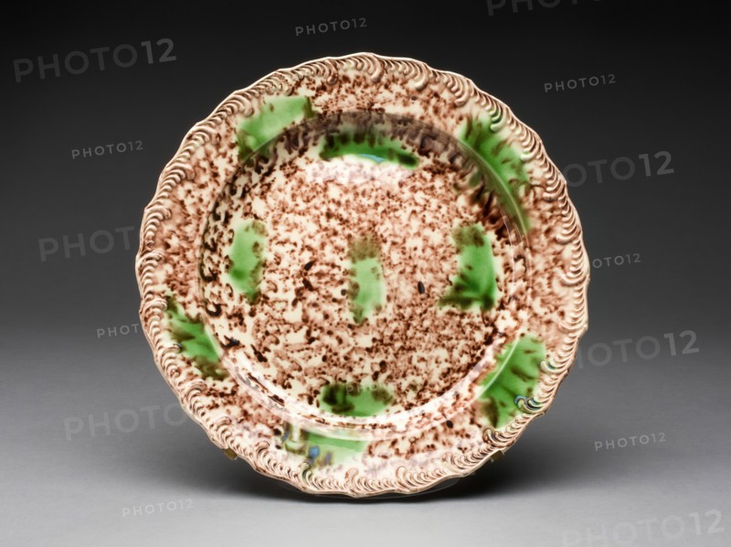 Plate, Staffordshire, 1760/70. Creator: Staffordshire Potteries.