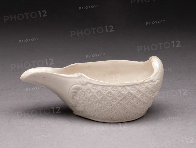 Pap Boat, Staffordshire, 1750/59. Creator: Staffordshire Potteries.