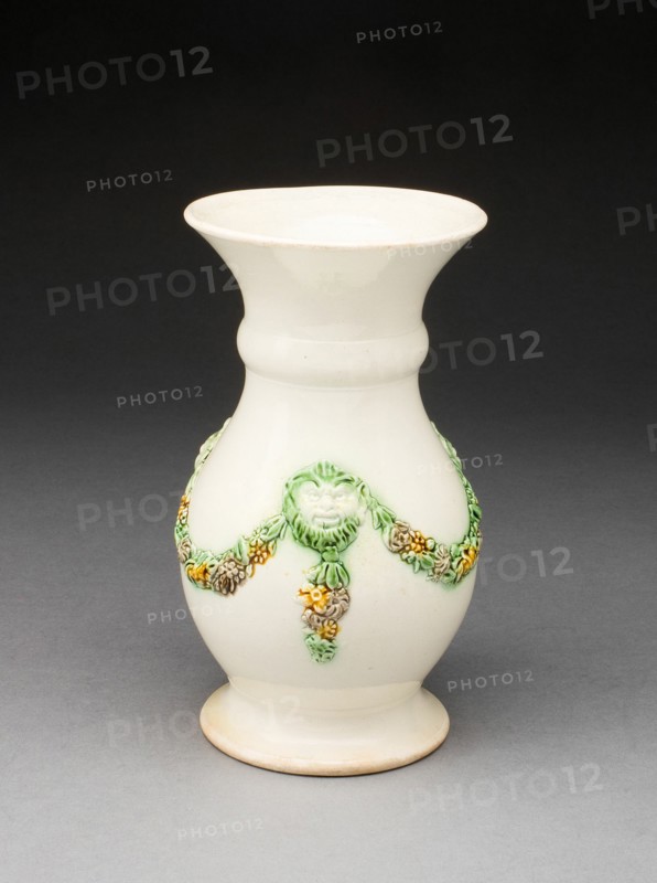 Vase, Staffordshire, c. 1750. Creator: Staffordshire Potteries.
