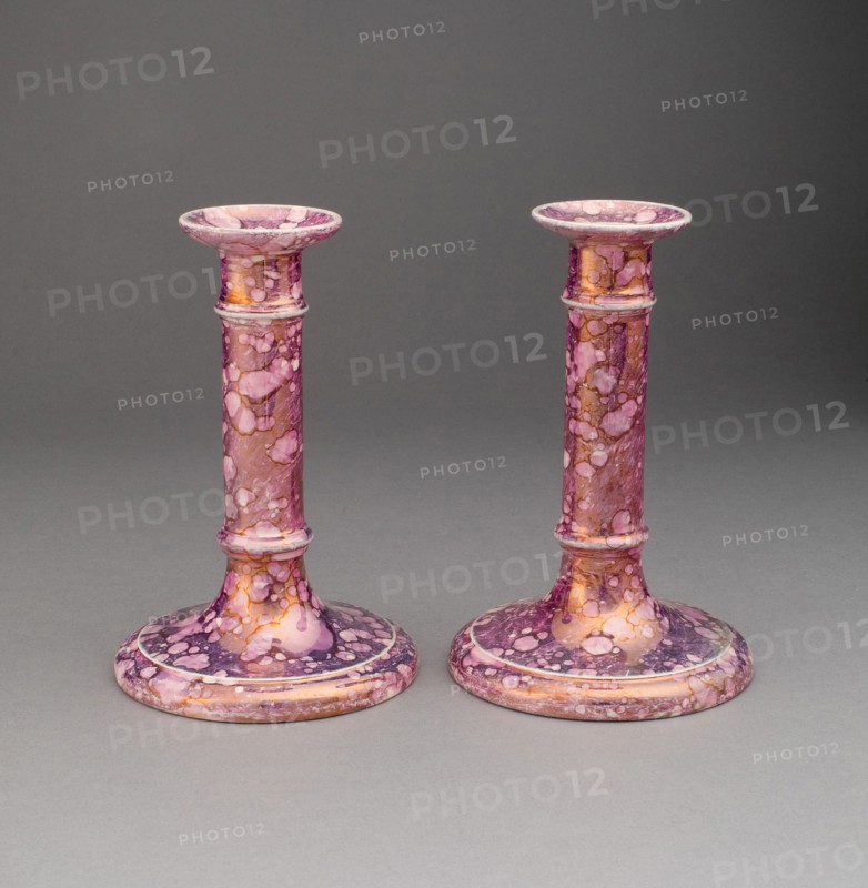 Candlestick (one of a pair), Sunderland, 1810/20. Creator: Unknown.