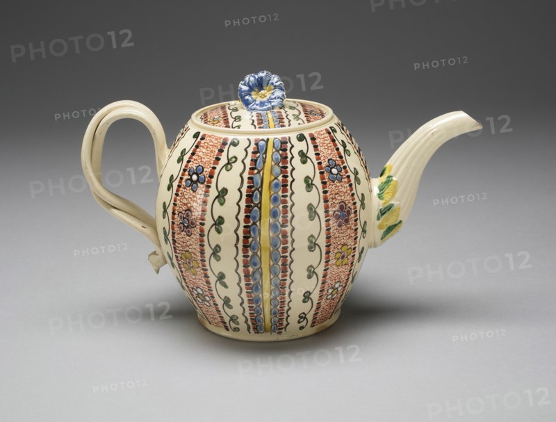 Teapot, Leeds, c. 1770. Creator: Unknown.