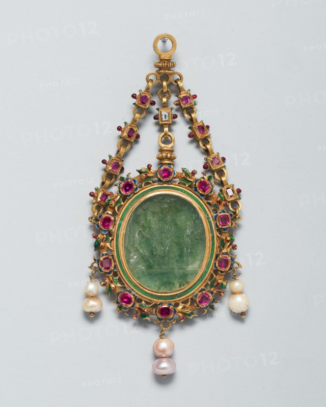 Pendant with an Intaglio of the Judgment of Paris, Europe, 16th century. Creator: Unknown.