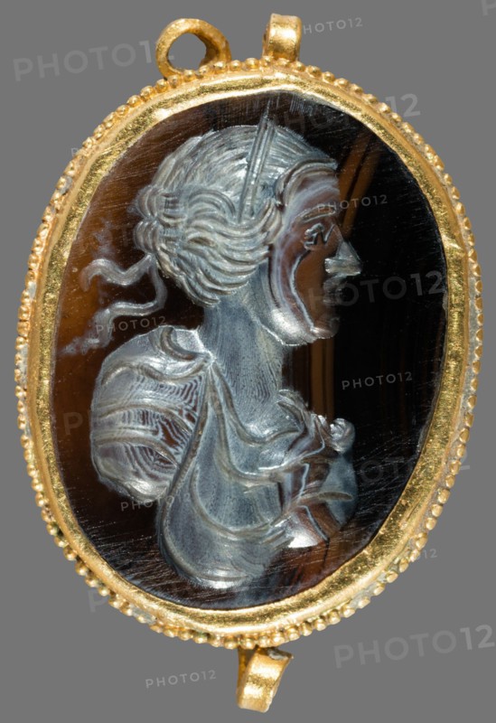 Pendant with an Intaglio of the Head of a Woman, Europe, 16th century. Creator: Unknown.