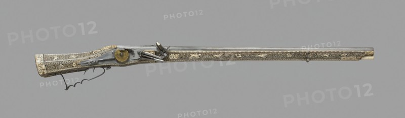 Wheellock Rifle, Germany, 1577. Creator: Unknown.