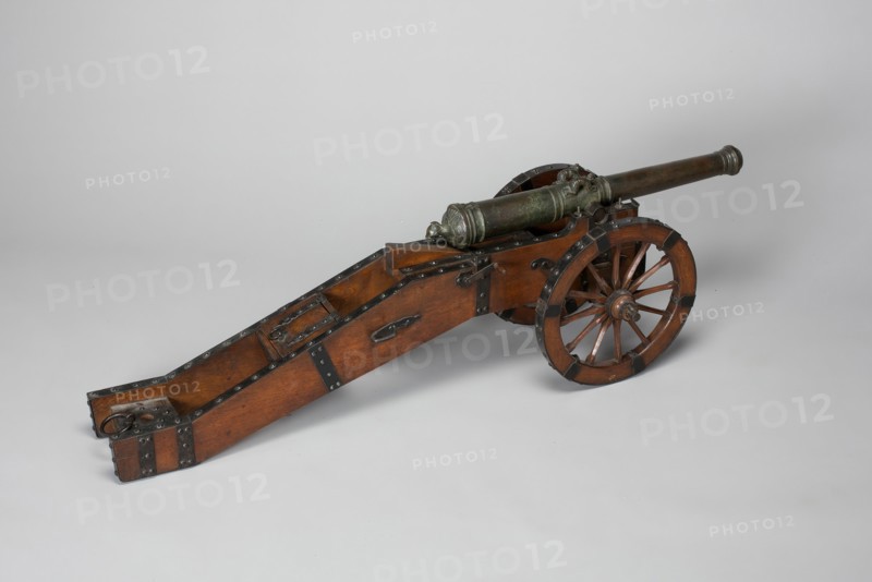 Model Field Cannon with Carriage, Germany, c. 1740. Creator: Unknown.