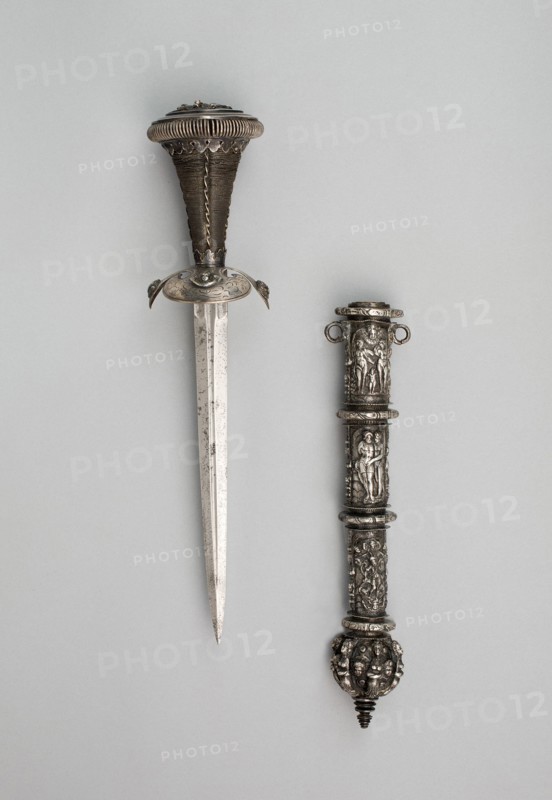 Dagger and Sheath, Germany, Scabbard: 3rd quarter of 16th cent; dagger: 19th cent in 16th cent... Creator: Unknown.