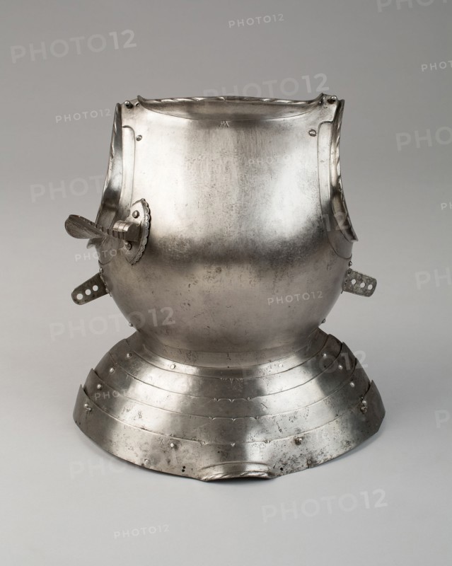 Breastplate with Folding Lance Rest and Fauld, Innsbruck, c. 1550. Creator: Micheal Witz.