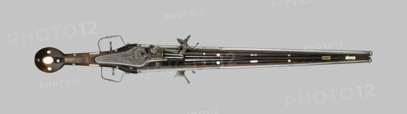 Double-Barreled Holster Pistol with Two Locks, Nuremberg, c. 1610/20. Creator: Unknown.