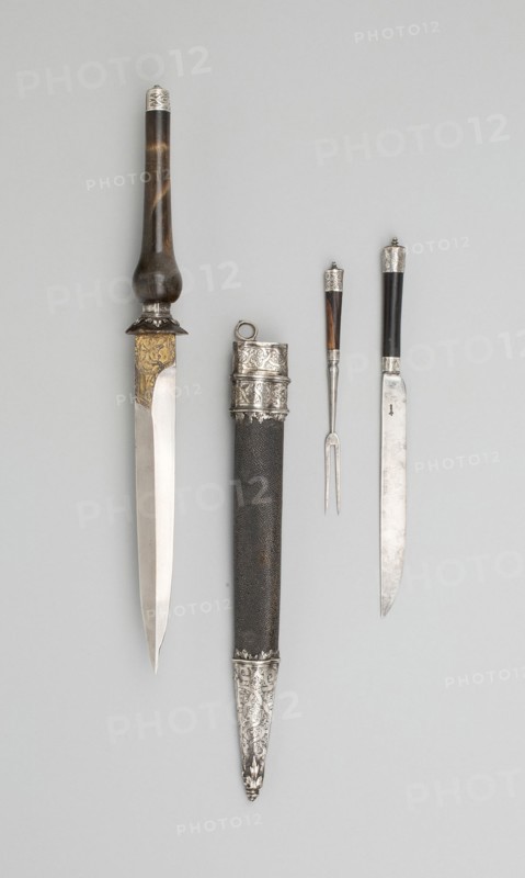Hunting Plug Bayonet with Eating Utensils, Germany, 1800/1900. Creator: Unknown.