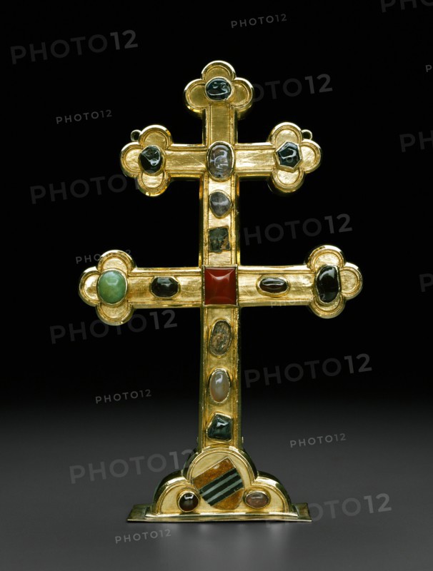 Reliquary Cross with the Arms of the Veltheim Family, Brunswick, c. 1300. Creator: Unknown.