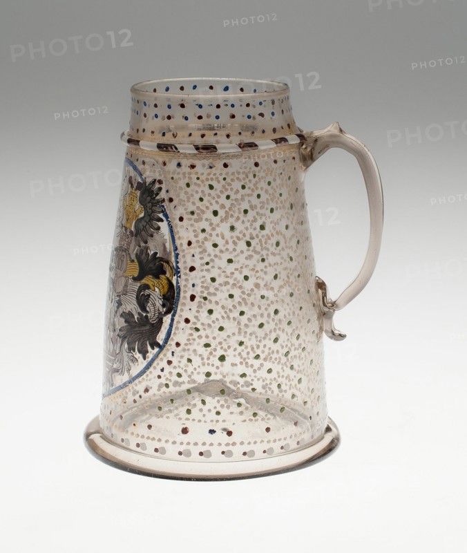 Tankard with Mansfeld Arms, Saxony, 1590/1600. Creator: Unknown.