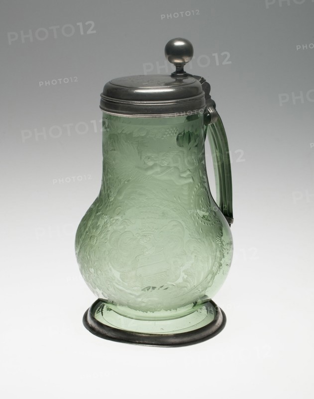 Armorial Covered Tankard, Germany, 1714. Creator: Unknown.