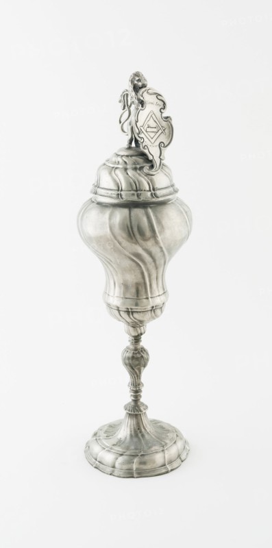 Carpenters' Guild Cup and Cover, Germany, c. 1750. Creator: Unknown.
