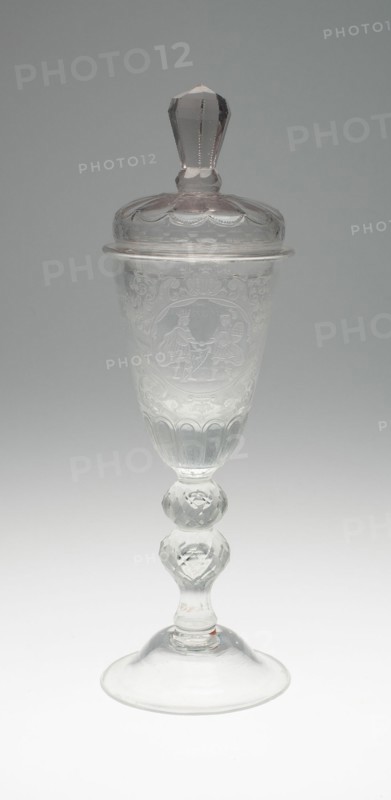 Goblet with Cover, Lauenstein, c. 1730. Creator: Unknown.