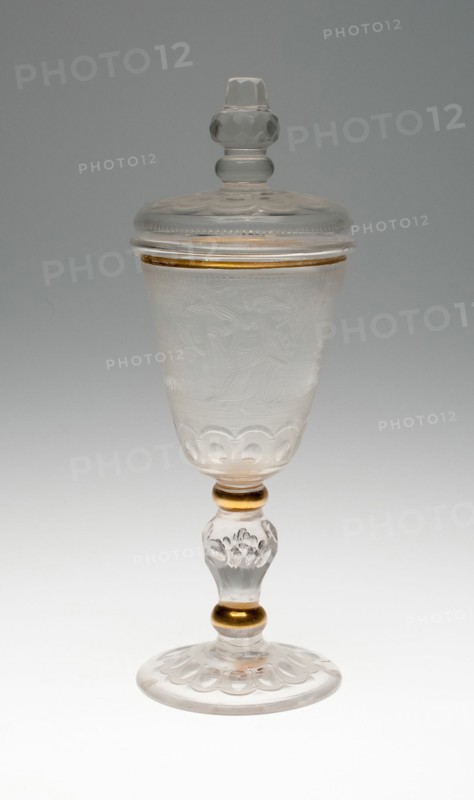 WIne Glass and Cover, Potsdam, c. 1740. Creator: Unknown.