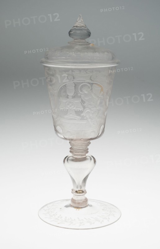 Goblet with Cover, Rhineland, 18th century. Creator: Unknown.