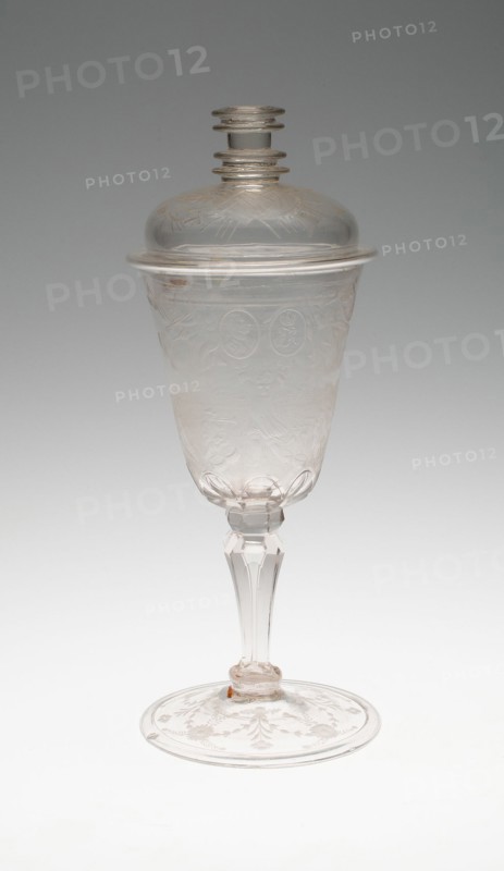 Goblet with Cover, Thuringia, 1701-1713. Creator: Unknown.