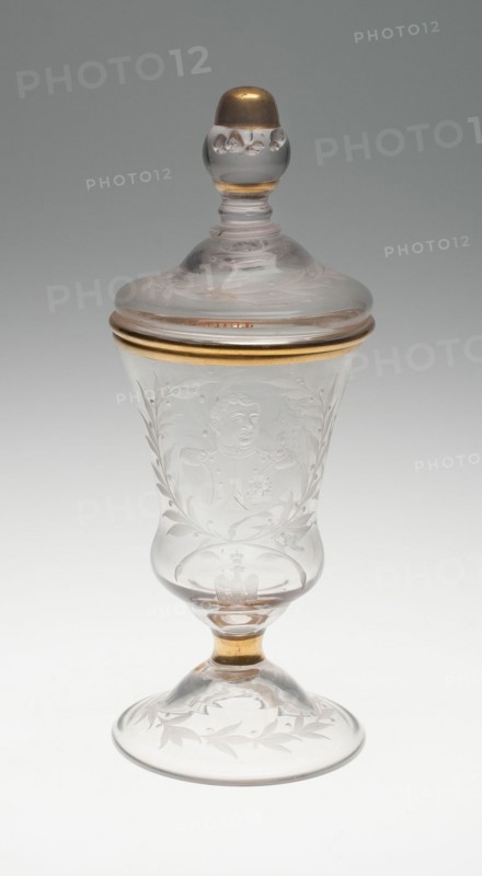Goblet with cover, Flecken Zechlin, c. 1740 or early 19th century. Creator: Unknown.