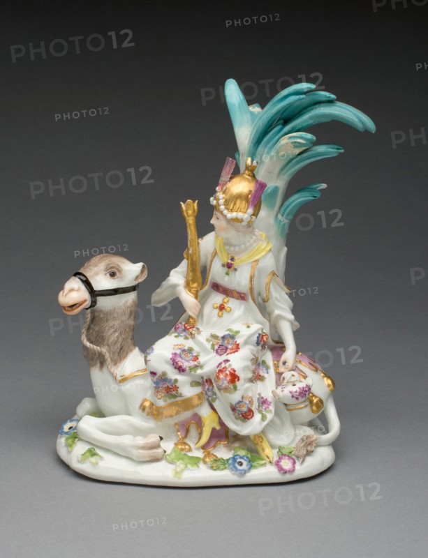 Allegorical Figure Representing Asia, Meissen, 1746. Creator: Meissen Porcelain.