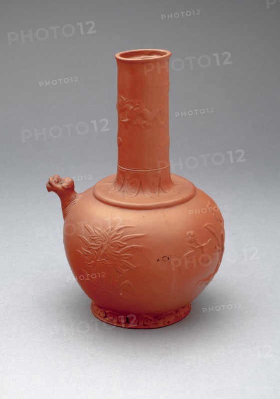 Bottle (Kendi), Meissen, c. 1710. Creator: Meissen Porcelain.