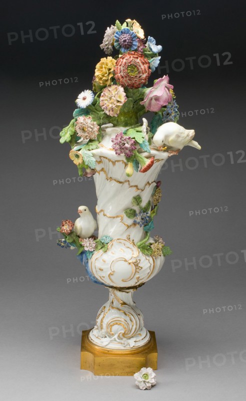 Vase, Meissen, c. 1750. Creator: Meissen Porcelain.
