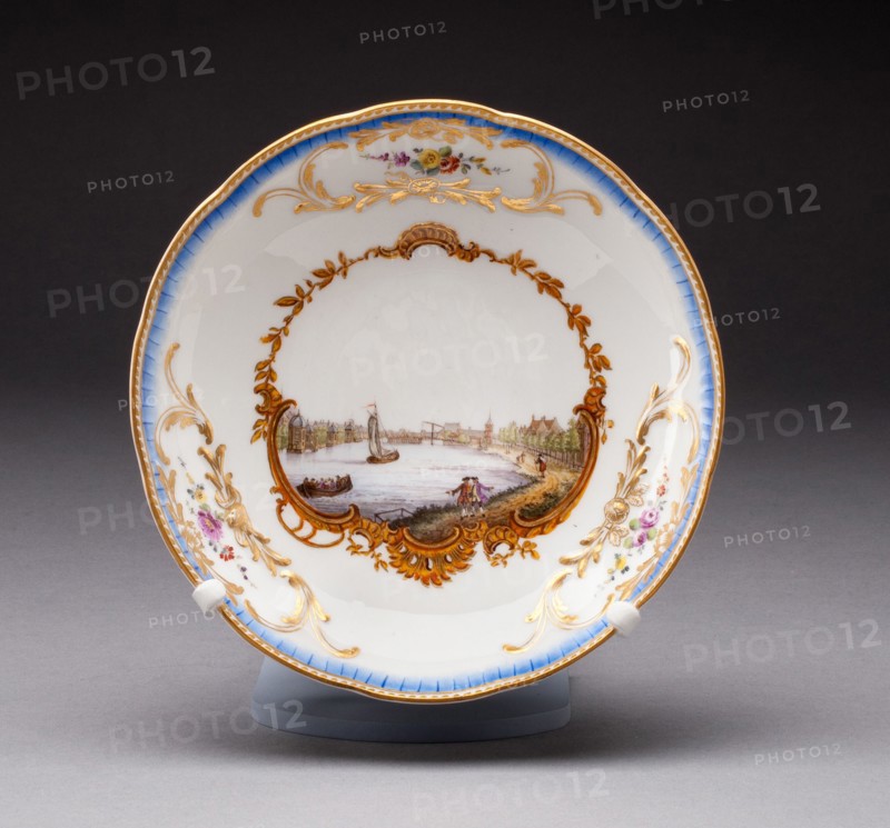 Saucer, Meissen, c. 1772. Creator: Meissen Porcelain.
