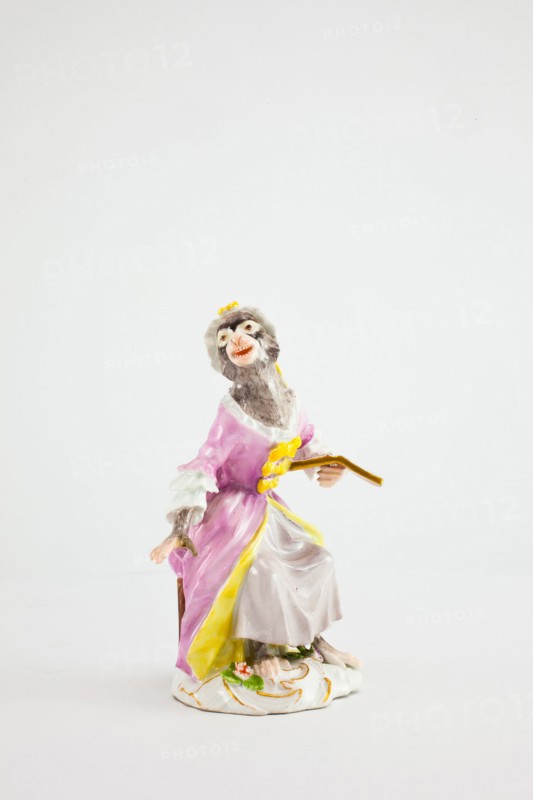 Singer for the Monkey Band, Meissen, c. 1765. Creators: Meissen Porcelain, Johann Joachim Kaendler.