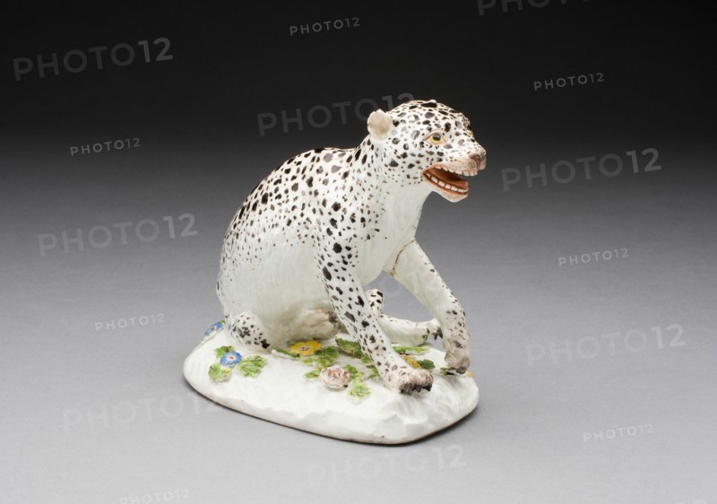 Wounded Leopard, Meissen, c. 1745. Creator: Meissen Porcelain.