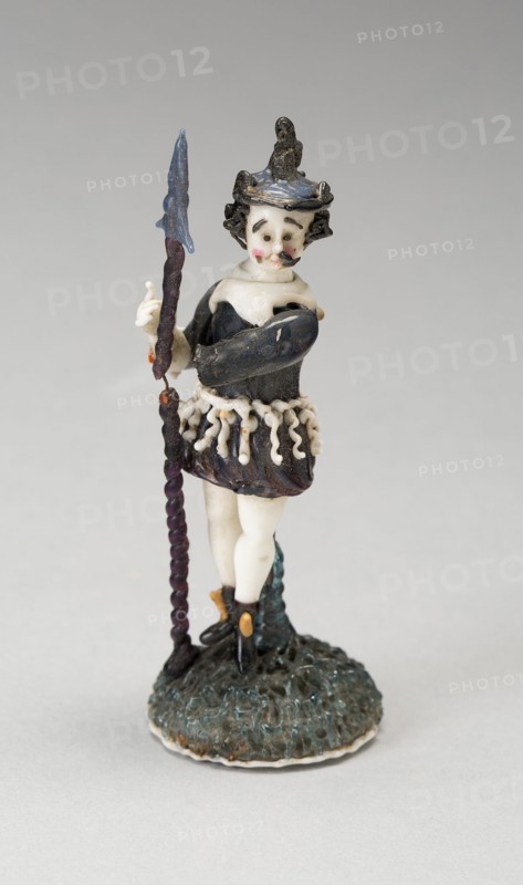 Soldier, France, 1700/50. Creator: Verres de Nevers.