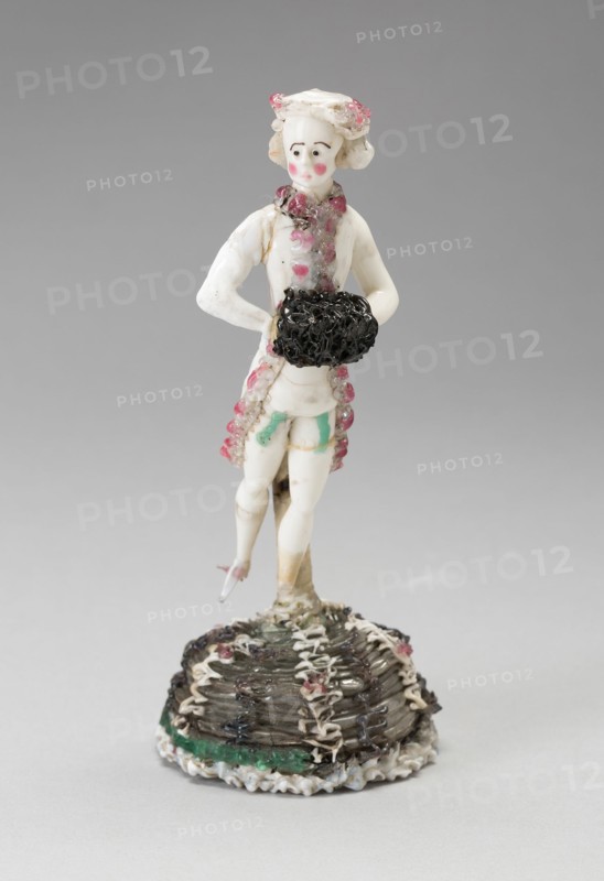Man Holding Muff, France, 1750/99. Creator: Verres de Nevers.