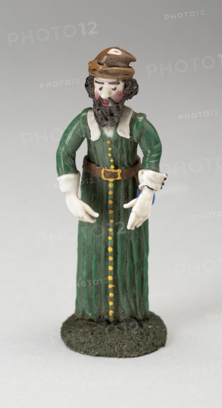 Man in Green Robe, France, 18th century. Creator: Verres de Nevers.