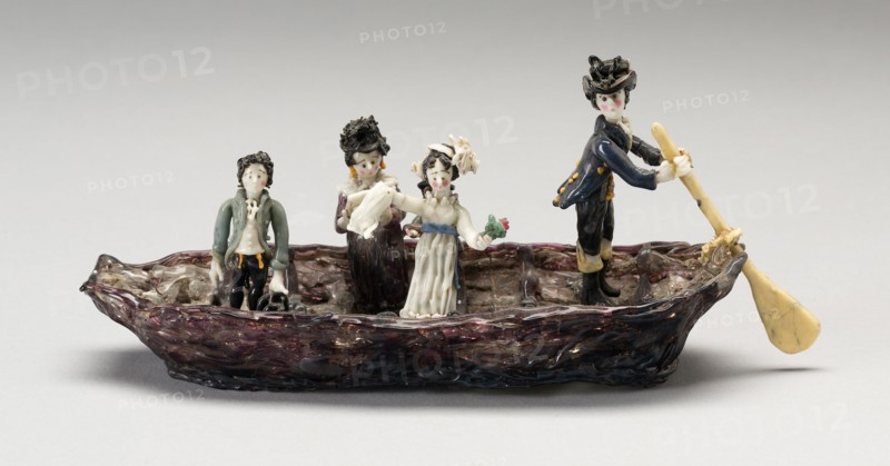 The Boating Party, France, Early to mid 19th century. Creator: Verres de Nevers.