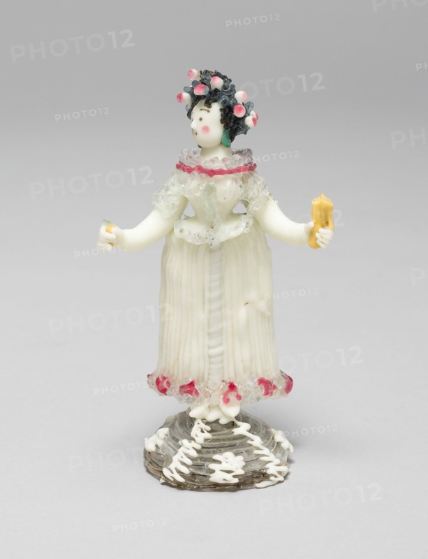Woman in a Wide Skirt, France, 1750/99. Creator: Verres de Nevers.
