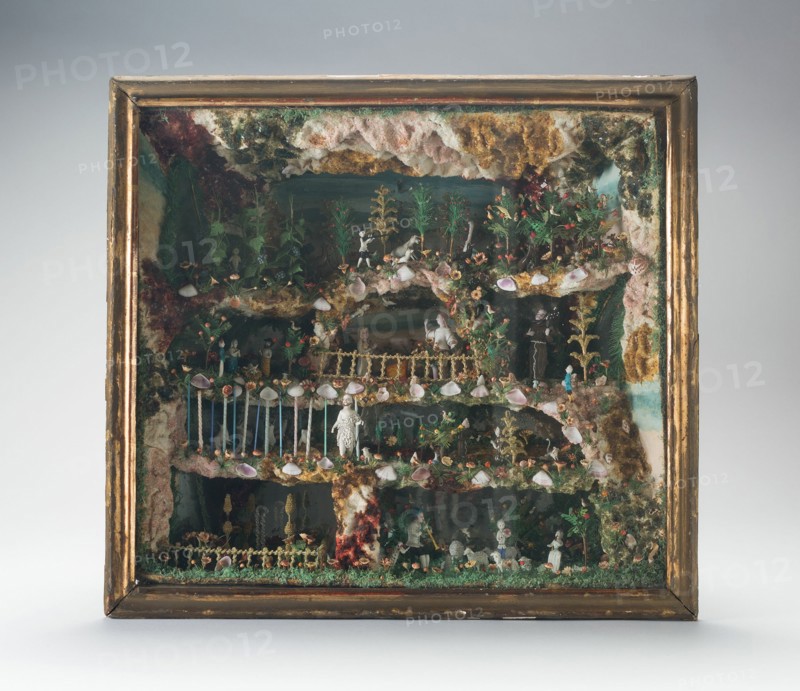 Miniature Grotto, France, Early 18th century. Creator: Verres de Nevers.