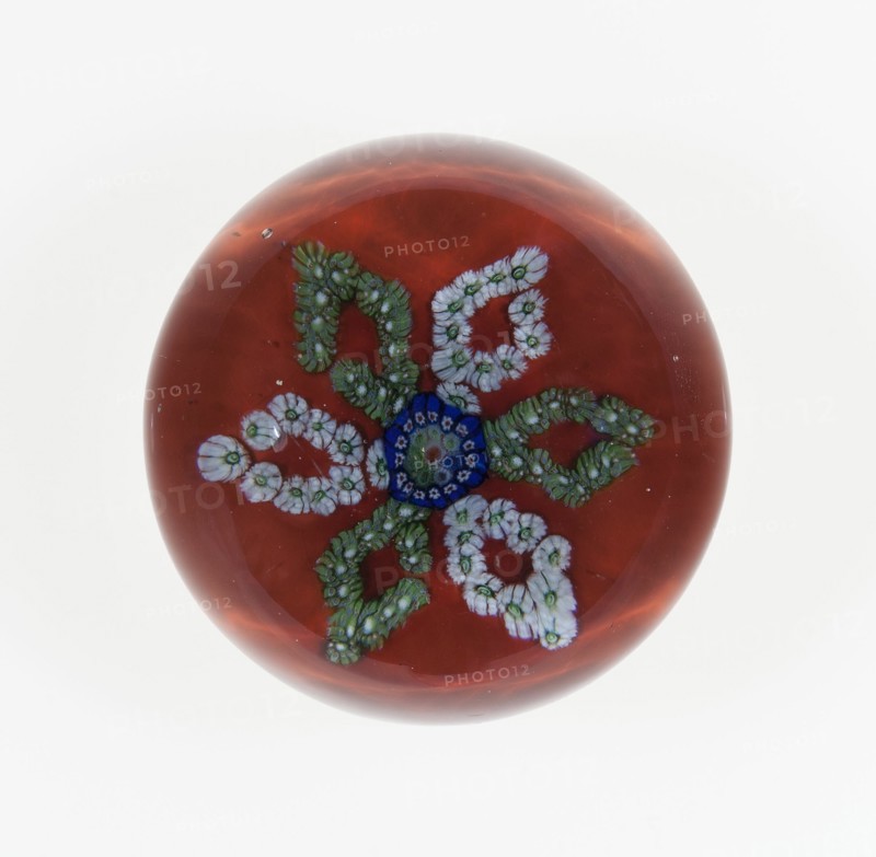 Paperweight, Saint-Louis, c. 1845-55. Creator: Saint-Louis Glassworks.